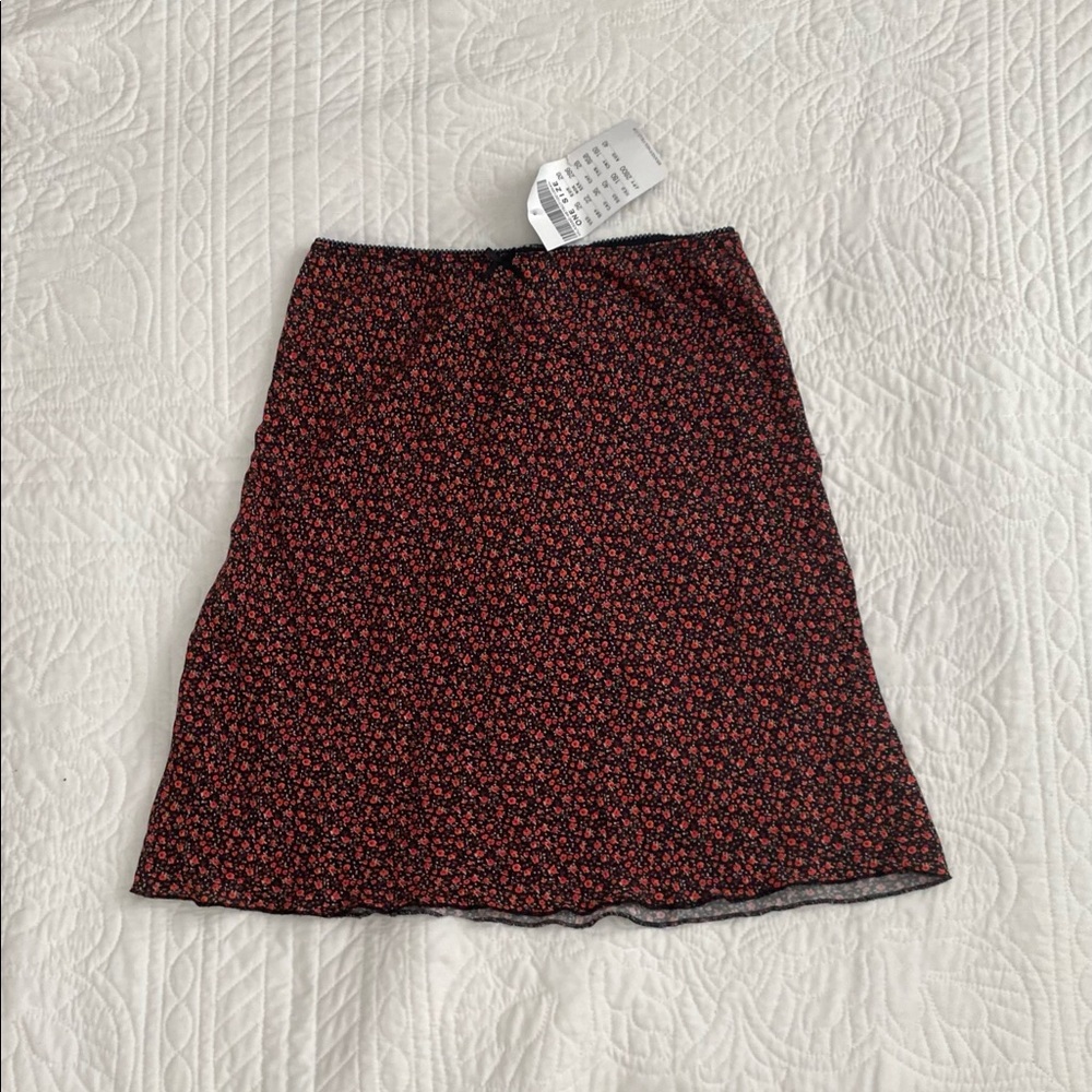 Brandy Melville Sephira Floral Skirt